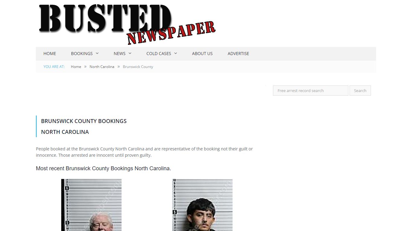 Brunswick County, NC Mugshots - BUSTEDNEWSPAPER.COM